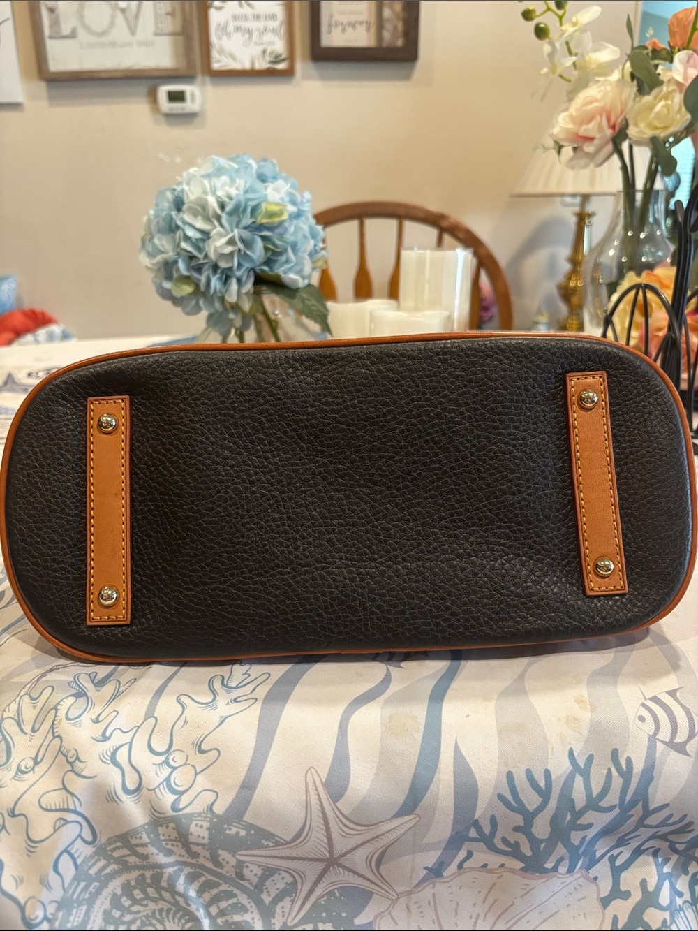 Dooney & Bourke Pebble Grain Leather Hobo Shoulder Handbag - Picture 10 of 12